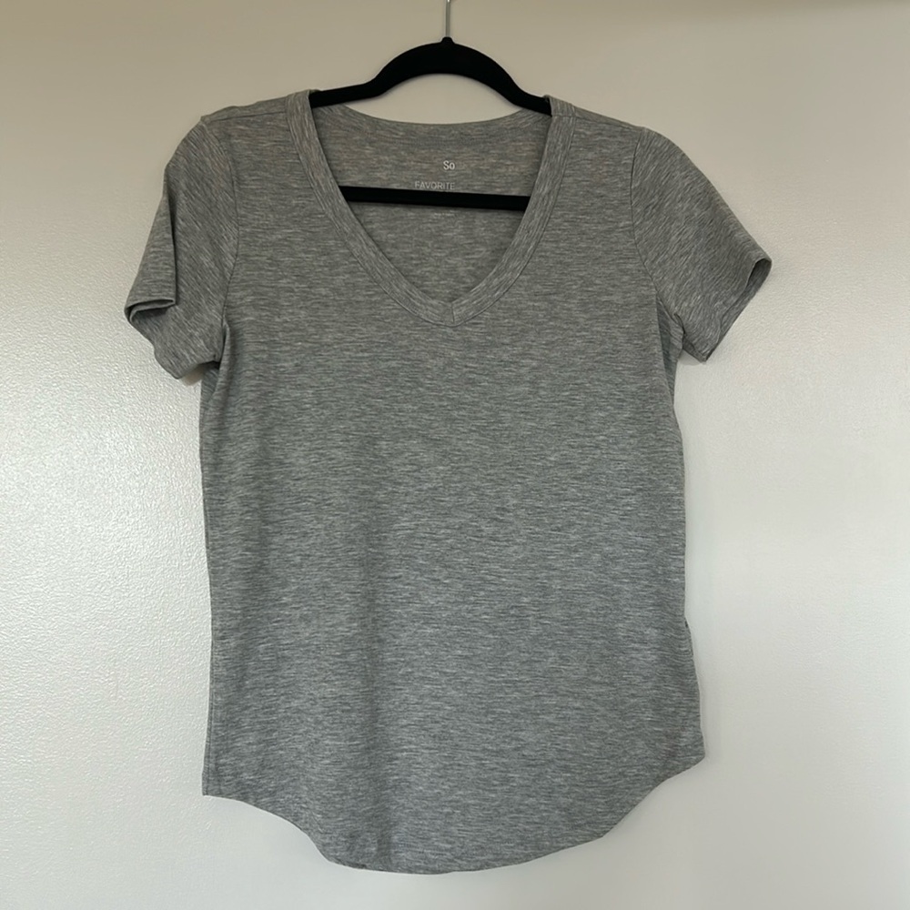 SO Light Grey tshirt, XS, NWOT